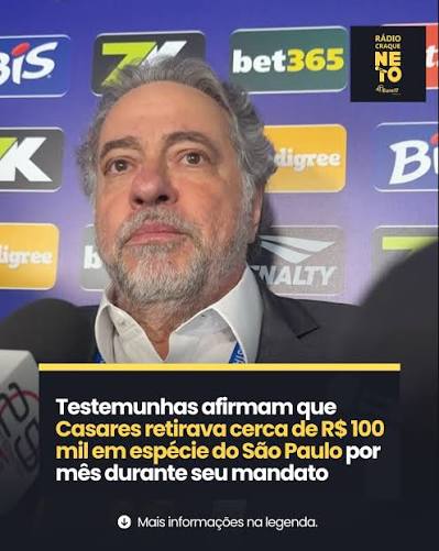 O ex-dirigente &eacute; um dos investigados por uma For&ccedil;a Tarefa por poss&iacute;veis irregularidades cometidas durante sua gest&atilde;o no clube, de janeiro de 2021 a janeiro de 2026. As testemunhas ouvidas pela investiga&ccedil;&atilde;o
