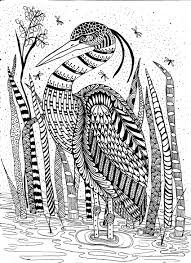 Heron Template By Lisa Herold Farm Animal Coloring Pages Ink Art Art