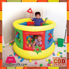 Birthday Gifts For Kid Boy In Pakistan Buy Bestway Inflatable Bouncer Jumping Trampoline 3 6 Years Kids 52056 Jumpoline At Best Price In Pakistan Inflatable Bouncers Kids Playground Bestway