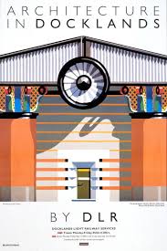 Poster; Architecture in Docklands, by Neil Gower, 1990.