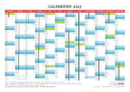 Calendrier 2021 à imprimer gratuit. Calendrier Annuel Annee 2017 Avec Jours Feries Et Vacances Scolaires Calenweb Com