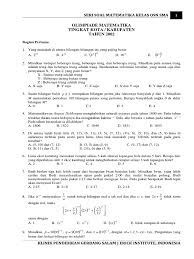 Maybe you would like to learn more about one of these? 001 Soal Osn Matematika Sma Seleksi Tingkat Kota Kabupaten Tahun 2002 2013 Pdf