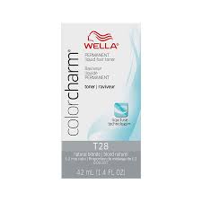 Before and after pics of wella t28 (natural blonde) toner. Amazon Com Wella Color Charm Permanent Liquid Hair Toners For Toning Premium Beauty