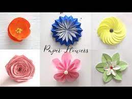Best Of Last Summer 6 Easy Paper Flowers Diy Craft Ideas Youtube Paper Flowers Diy Easy Paper Flowers Paper Flowers Diy Easy