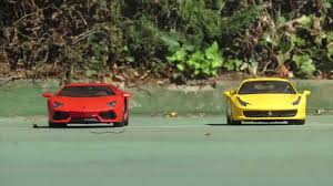 Ferrari holds a special place in our hearts, which is why our range of ferraris often exceeds 25 cars at one time. Lamborghini Aventador Vs Ferrari 458 Italia Remote Control Drag Race Youtube