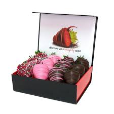 The most common covered heart box material is metal. Custom Heart Shape Gift Packaging Boxes For 6 Chocolate Covered Strawberries Truffles