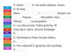 Przygotowanie i formułka spowiedzi 16.05.2021. Formula Spowiedzi Materialy Dydaktyczne
