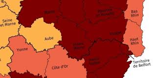 Tour de france 2021 (ios / android). Carte Voici La Liste Des Departements De L Est De La France Qui Peuvent Passer En Couvre Feu A 18h Lorraine Actu