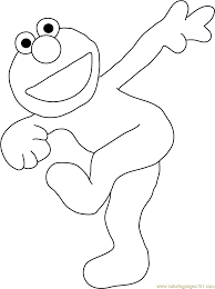 Elmo printable free coloring pages are a fun way for kids of all ages to develop creativity, focus, motor skills and color recognition. Happy Elmo Coloring Page For Kids Free Sesame Street Printable Coloring Pages Online For Kids Coloringpages101 Com Coloring Pages For Kids