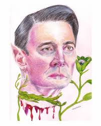 Hi i am kinda awkward but i drew Dale Cooper. Also owls are not what they  seem. : r/twinpeaks