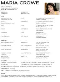 resume writing services for actors in