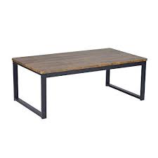 Small Rustic Coffee Table For Living Room Wood And Metal Brown Rectangular Industrial Design Modern Modern Home Furniture Living Room Wood Rustic Coffee Tables