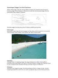 Pulau paling cantik di malaysia selanjutnya ialah pulau mabul, yang letaknya di sabah, malaysia. Kepentingan Pinggir Laut Dan Kepulauan Pelancongan