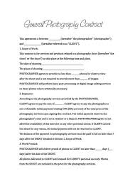 This way, both photographers are not taking photos of the same thing. 6 Free Wedding Photography Contract Templates