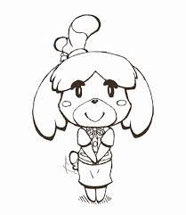Animal Crossing Isabelle Lineart Google Search Image Coloriage Dessin Coloriage Coloriage