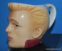 CLAY ART James Dean Head Face Ceramic Mug. 1996 New in box