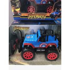 1 18 Rc Toy Car 4x4 Jeep Avenger Captain America Remote Control Toy Car Avenger Shopee Malaysia