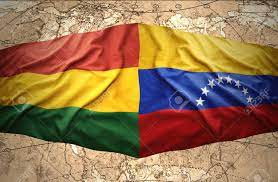 Bolivia vs venezuela kick off : Waving Bolivian And Venezuelan Flags On The Of The Political Stock Photo Picture And Royalty Free Image Image 25167720
