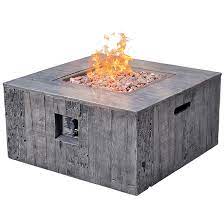 Enhance your backyard ambiance with beautiful dancing flames. Bond Propane Outdoor Fire Table 50 000 Btu 34 5 8 In Grey 50119 Rona