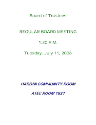 HARDIN COMMUNITY ROOM ATEC ROOM 1837