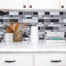 Maybe you would like to learn more about one of these? Black And White Peel And Stick Backsplash Kitchen Wallpaper 11 8 X393 7 Bathroom Wallpaper For Kitchen Backsplash Tile Contact Paper Countertop Removable Self Adhesive Wallpaper Waterproof Vinyl Film Amazon Com