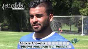 Nuevo delantero del Club Puebla Alexis Canelo