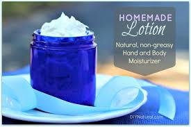 homemade lotion a natural hand and