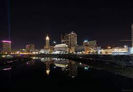 Night Photography Citiscape Of Columbus Ohio At The Scioto River Near North Bank Park Pavilion And Battelle Rive Night Photography Park Pavilion Broad Streets