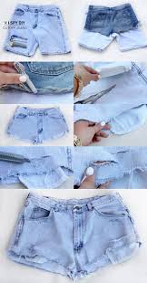 I love making these from men's levi's jeans.supplies shown//fab. My Diy Cutoff Jeans I Spy Diy