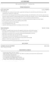 Lead Bartender Resume Sample Mintresume