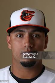 Alex Presley of the Baltimore Orioles poses for a photo during photo...  News Photo