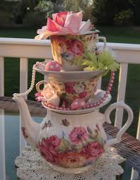 Check spelling or type a new query. Stacked Floral Teapot Teacup Centerpiece Pastels 2 Pearls Mushrooms Flowers Rose Alice I Vintage Tea Parties Tea Cup Centerpieces Mad Hatter Tea Party