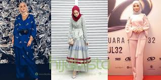 Marina pun datang karpet merah #ajl34? 10 Ootd Selebriti Berhijab Di Anugerah Juara Lagu Semalam Memang Cantik Stailo Masing Masing Hijabista