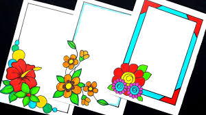 Priya Creations Videos Facebook Beautiful flower designs how to draw flower border designs for project work front cover page design easy designs for project. priya creations videos facebook