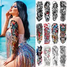 Scanned version of the illuminati and skull chest piece tattoo. Waterproof Temporary Tattoos Sleeve For Women Men Skull Roses Tattoos Oversleeve Large Arm Sleeve Tattoo Sexy Tattoo Sticker Boy Temporary Tattoos Aliexpress
