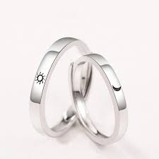 Gift for him her matching couple ring engagement mens womens gold edge. Fashion Accessories Anniversary Gifts Opening Adjustable Couple Rings Matching Rings Unique Sun And Moon Wedding Jewelry 925 Sterling Silver Couple Rings For Lovers Wish
