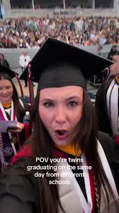 Twins Graduation in Different Universities