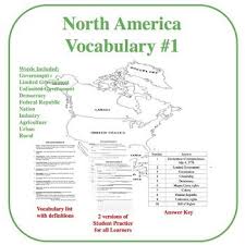 This Activity Is A Way To Introduce Vocabulary For The Unit Of North America The Set Of Vocabulary Deals With Government Vocabulary Vocabulary Words America