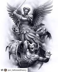 Somos un grupo dedicado a ese gran arcángel de dios: 786 Likes 5 Comments Definitely Art Art Collective Definitely Art On Instagram Artwork Digita Archangel Michael Tattoo Archangel Tattoo Demon Tattoo
