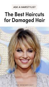 Ask A Hairstylist The Best Haircuts For Broken Damaged Hair Damaged Hair Hair Treatment Damaged Damaged Thin Hair