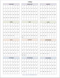 Free Printable 2015 Calendars Calendar Printables At A Glance Calendar Printable Yearly Calendar