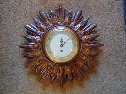 We have well over 1300 wall clocks and we're adding new ones every day.why so many wall clocks? Antiques Atlas Smiths 8 Day Wind Up Sunburst Wall Clock
