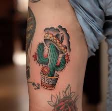 But add a few flowers, a gorgeous planter, and some crystals and it makes a cactus that much more approachable — as well as a great cactus tattoo! Cooltop Body Tattoo S Cactus Tattoo Design By Tarlito Tatowierungen Tattoo Designs Kaktus Tattoo