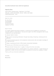 Unfortunately, many job postings do not include a contact name. Executive Assistant Cover Letter No Experience Templates At Allbusinesstemplates Com