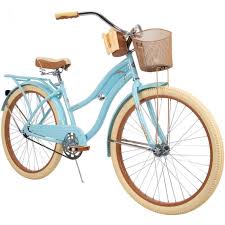 Nel Lusso Womens Cruiser Bike Blue 26 Inch