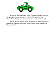 Karangan autobiografi merupakan antara jenis karangan yang sangat popular di sekolah, terutamanya semasa sekolah rendah (tahun 1,2,3,4,5,6). Autobiografi Aku Sebuah Kereta