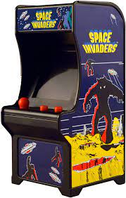 The tiny space invaders cabinet is fitted with a fully working tiny joystick and buttons and has been the mini space invaders cabinet has been created by youtube user 'vcoleiro1' who was inspired. Amazon Com Tiny Arcade Space Invaders Miniature Arcade Game Tiny Arcade Toys Games