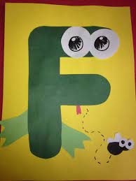 F Is For Frog Letter A Crafts Preschool Arts And Crafts Abc Crafts