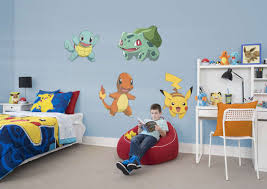 Pokemon Bedroom Decor Interior Paint Color Trends Of Pokemon Bedroom Decor Photo Of Pokemon Bedroom Decoratin Kids Room Paint Pokemon Wall Decals Pokemon Room