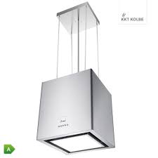 Design Island Hood With Cable Mounting 20 Years Quality This Kkt Kolbe Cooker Hood Is Ideal For Open Concept Kitchens Island Hood Extractor Hood Cooker Hoods